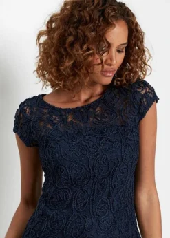 Blouse T-shirt En Dentelle Cordée -Mode Femme 20303884 4u5xaIe4