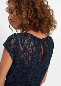 Blouse T-shirt En Dentelle Cordée -Mode Femme 20303888 TWGWgeVa