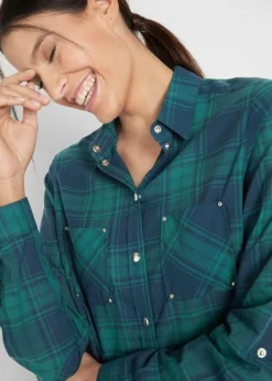 Chemisier Coton à Carreaux -Mode Femme 20306956 NxewZa7C