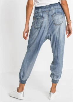 Rainbow Jean Baggy En TENCEL™ Lyocell Avec Délavage Intense -Mode Femme 21007828 OIrLtTHn