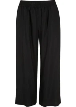 Pantalon 3/4 En Viscose Avec Tour De Taille élastique