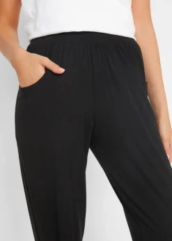 Pantalon En Jersey Léger Avec Ceinture Confortable Et Chevilles élastiques -Mode Femme 21026444 HZcUOOOa