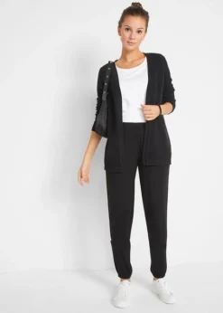 Pantalon En Jersey Léger Avec Ceinture Confortable Et Chevilles élastiques -Mode Femme 21026451 A5pMXe7t