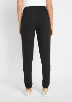 Pantalon En Jersey Léger Avec Ceinture Confortable Et Chevilles élastiques -Mode Femme 21026452 n7SWTrLM