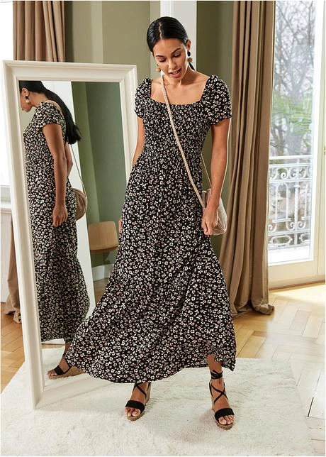 Robe Longue En Viscose, Taille Courte 7 Robe Longue En Viscose, Taille Courte – Image 7