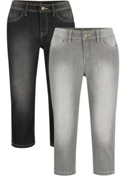 Lot De 2 Jeans Corsaire Extensibles -Mode Femme 21043184 0etszCfo