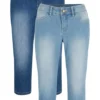 Lot De 2 Jeans Corsaire Extensibles