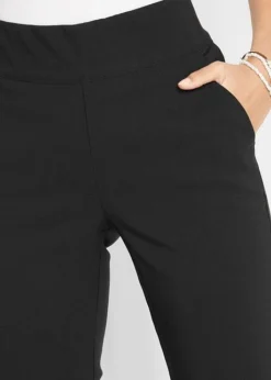 Pantalon 7/8 En Bengaline Avec Taille élastiquée -Mode Femme 21053607 ABwoc31w