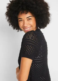 Boléro En Crochet, Manches Courtes -Mode Femme 21053689 TW8O0SuY