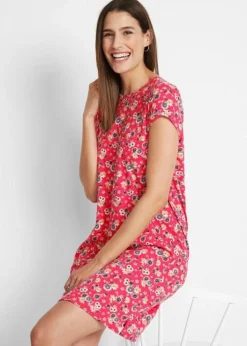 Lot De 2 Robes T-shirt Avec Fentes Latérales -Mode Femme 21082028 KJwPj0he