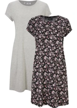 Lot De 2 Robes T-shirt Avec Fentes Latérales -Mode Femme 21085192 lCXrJigm