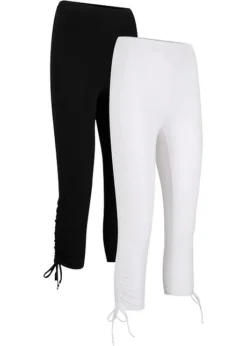 Lot De 2 Leggings Corsaire Avec Fronces -Mode Femme 21085194 1r5XW081