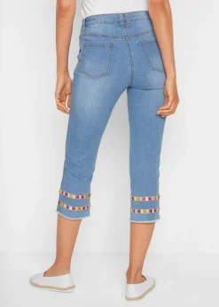Jean 3/4 Avec Taille Confortable -Mode Femme 21094619 sPO1a0Nl