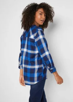 Chemisier à Carreaux, Manches 3/4 -Mode Femme 21119824 NebHGKQC