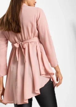 Blouse Longue Avec Ceinture Avec Polyester Recyclé -Mode Femme 21153021 kIWc099B