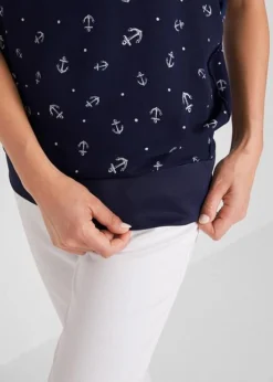 Blouse En Georgette, Manches Courtes -Mode Femme 21162336 tKjtU8RA