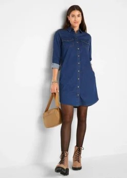 Robe En Jean Avec élasthanne, Manches Longues 10 Robe En Jean Avec élasthanne, Manches Longues -Mode Femme 21166421 aScxNbVf