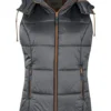 Gilet Sans Manches Matelassé à Capuche Amovible