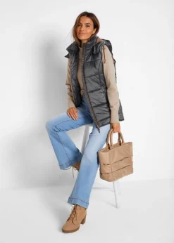 Gilet Sans Manches Matelassé à Capuche Amovible 10 Gilet Sans Manches Matelassé à Capuche Amovible -Mode Femme 21168864 ekACwnqE