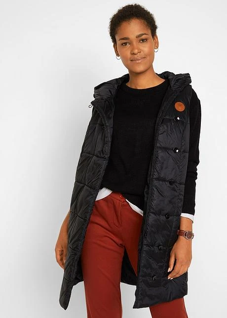 Gilet Sans Manches Matelassé Coupe Longue 2 Gilet Sans Manches Matelassé Coupe Longue – Image 2