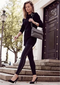 Legging Avec Rivets -Mode Femme 21206276 GznFTD6C