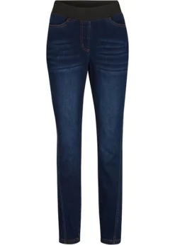 Jean Thermo Avec Couture Latérale Avancée Et Taille Confortable -Mode Femme 21208436 XB2g0OUd