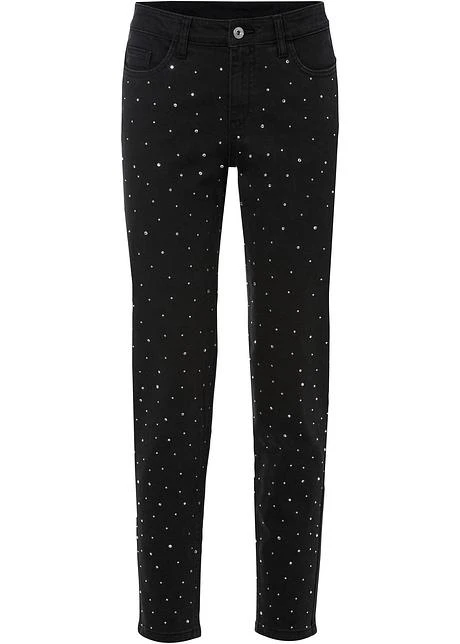 Rainbow Pantalon Extensible Avec Pierres Brillantes 1 Rainbow Pantalon Extensible Avec Pierres Brillantes