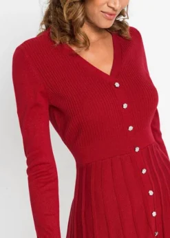 Robe En Maille Plissée -Mode Femme 21230969 XvAl5wCh