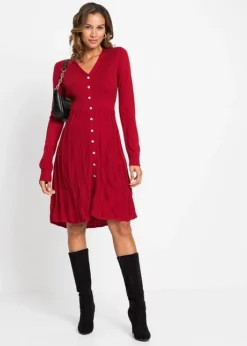 Robe En Maille Plissée -Mode Femme 21230975 t4feJkay