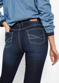 Jean Slim Stretch à Coutures Contrastantes -Mode Femme 21270445 loaguOW1