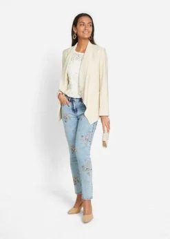 Jean à Broderie Florale 10 Jean à Broderie Florale -Mode Femme 21312446 17UWgnC3