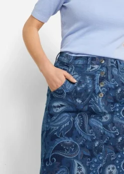 Jupe En Jean Imprimé -Mode Femme 21317601 ZvwMXXAC