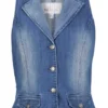 Gilet Sans Manches En Jean Extensible