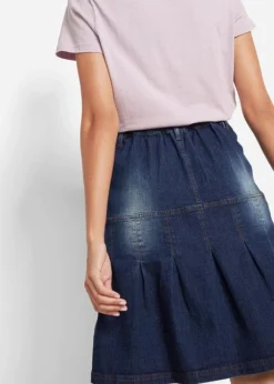 Jupe En Jean Avec Plis Religieuse Et Taille Confortable, Trapèze 12 Jupe En Jean Avec Plis Religieuse Et Taille Confortable, Trapèze -Mode Femme 21318574 nyboYLaE