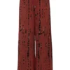 Pantalon Palazzo à Imprimé Batik
