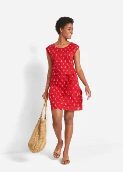 Robe T-shirt à Manches Papillon Et Imprimé -Mode Femme 22023704 X7g6nY0r