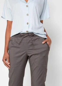 Pantalon Corsaire Avec Lien à Nouer -Mode Femme 22031314 D05wmTmq