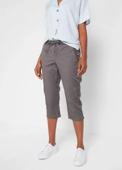 Pantalon Corsaire Avec Lien à Nouer -Mode Femme 22031322 GHcUVKrX