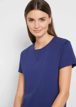 Robe Longue En Coton Avec Fente -Mode Femme 22037177 k28uoFbQ