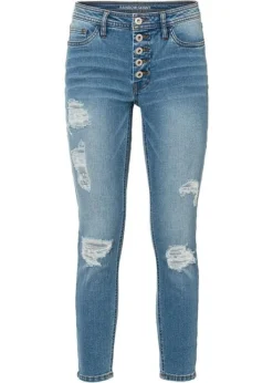 Rainbow Jean Skinny Destroyed Raccourci -Mode Femme 22038600 hCULnIPg