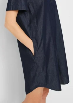 Robe En Jean, Manches Courtes -Mode Femme 22080716 7dQ2za5K