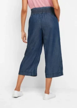 Jupe-culotte Ample Avec Large Empiècement Taille Confortable En Twill Léger -Mode Femme 22082599 3EiuhHGW