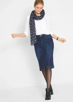 Jupe Extensible à Taille Haute Confortable -Mode Femme 22122484 tbz199Wv