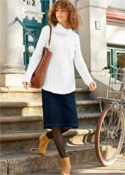 Jupe Extensible à Taille Haute Confortable -Mode Femme 22122486 7YRXry5i