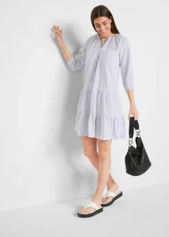 Robe-tunique Manches 3/4, Rayée -Mode Femme 22123217 e0qO2LrN