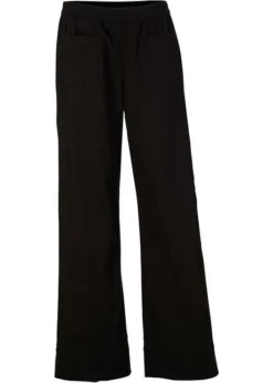 Pantalon En Twill Avec Jambes évasées Et Taille Confortable