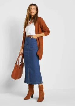 Jupe En Jean Avec Passepoil PU 10 Jupe En Jean Avec Passepoil PU -Mode Femme 22140813 I40FZEgj