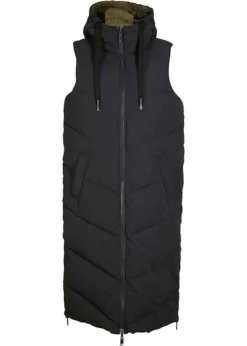 Gilet Sans Manches Matelassé Réversible En Polyester Recyclé Avec Capuche -Mode Femme 22150210 8g2G2GCO