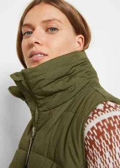 Gilet Sans Manches Long à Col Montant 13 Gilet Sans Manches Long à Col Montant -Mode Femme 22161431 UBWaqK5A