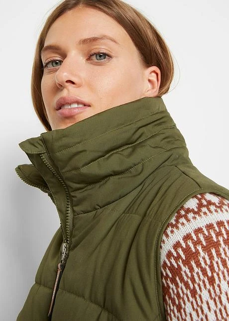 Gilet Sans Manches Long à Col Montant 6 Gilet Sans Manches Long à Col Montant – Image 6